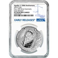 2019 NGC PF-70 Apollo 11 Silver Dollar - Early Releases
