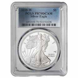 2019-W PCGS PR-70 1 oz American Silver Eagle Proof Coin