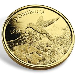 2020 1 oz Dominica Hummingbird Gold Coin