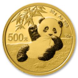 2020 30 Gram Chinese Gold Panda Coin BU