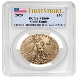 2020 1 oz PCGS MS-69 FS American Gold Eagle Coin