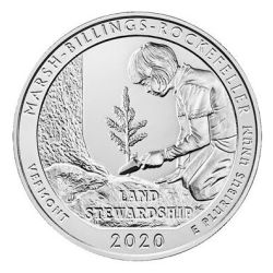 2020 Marsh-Billings-Rockefeller National Historical Park ATB 5 oz Silver Coin - America The Beautiful