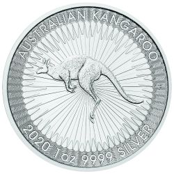 2020 1 oz Australian Silver Kangaroo Coin BU
