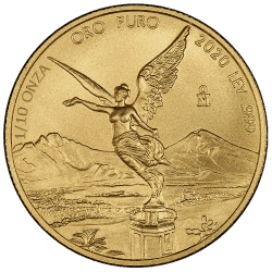 2020 1/10 oz Mexican Gold Libertad Coin (BU)