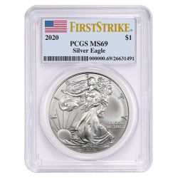 2020 PCGS MS-69 First Strike American Silver Eagle
