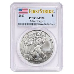 2020 PCGS MS-70 First Strike American Silver Eagle