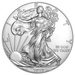 2020 American Silver Eagle Coin BU