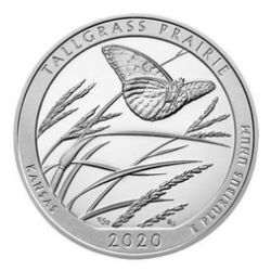 2020 Tallgrass Prairie National Preserve ATB 5 oz Silver Coin - America The Beautiful