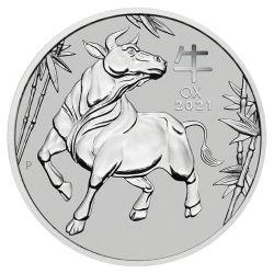 2021 1 oz Year of the Ox Platinum Coin - Perth Mint Lunar Series III