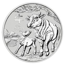 2021 1/2 oz Year of the Ox Silver Coin - Perth Mint Lunar Series III