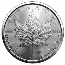 2021 1 oz Canadian Platinum Maple Leaf Coin BU