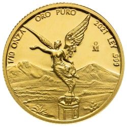 Buy 2021 1/10 oz Mexican Gold Libertad Coins - SD Bullion
