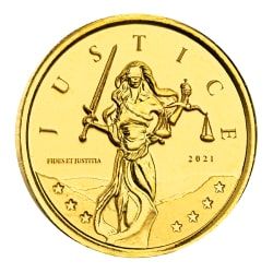 2021 1/10 oz Lady Justice Gold Coin - Lowest Price Online