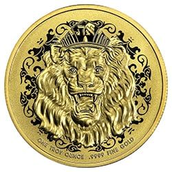 2022 1 oz Gold Roaring Lion Proof Gold Coin