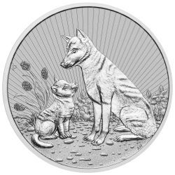 2022 2 oz Australian Piedfort Dingo Silver Coin - Next Generation Series