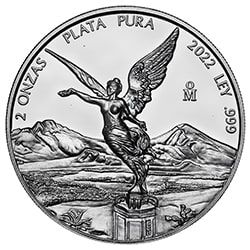 2022 2 oz MX Silver Libertad Proof Coins