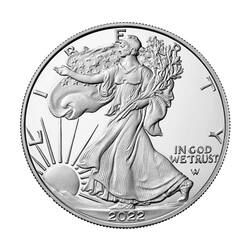 2022-W 1 oz American Silver Eagle Proof Coin w/Box & COA