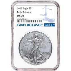 2022 NGC MS-70 Early Release American Silver Eagle Coin