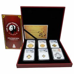 2022 NGC MS-70 Chinese Gold Panda 5-Coin Signature Set with Box and COA - One of First 200 Struck at Shenzhen Mint