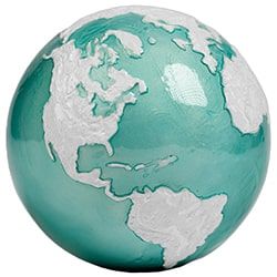 2023 3 oz Blue Marble Frozen Earth Silver Coin