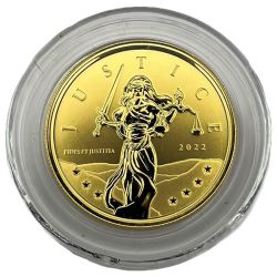 2022 1 oz Lady Justice Gold Coin