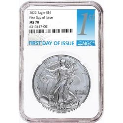 2022 NGC MS-70 First Day Of Issue American Silver Eagle Coin