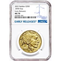 2022 NGC MS-70 Early Release American Gold Buffalo Coin 1 oz