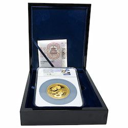 2022 NGC PF-70 First Releases 150 gram Chinese Gold Panda Coin Shenyang Mint Signature with Box and COA 