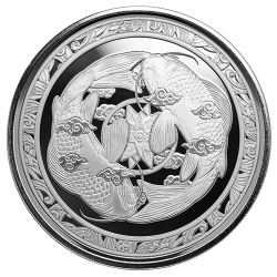 2023 1 oz Fiji Koi Fish Silver Coin