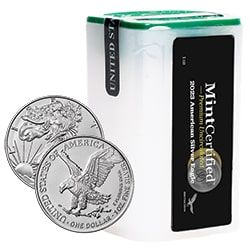 2023 US Silver Eagle MintCertified Premium Uncirculated 1 oz Coin | Sealed Tube