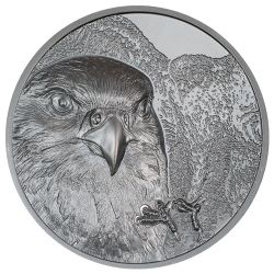 2023 2 oz Mongolia Falcon Silver Coin