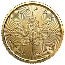 2023 RC Gold Maple 1/10 oz Coin - Reverse