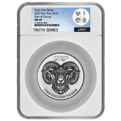 2023 NGC MS-69 5 oz Ram of Calvary Silver Coin - High Relief