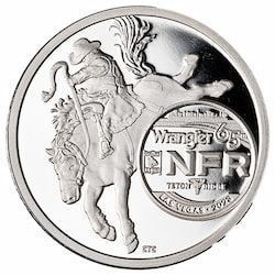2023 1 oz NFR Pro Rodeo Commemorative Silver Round