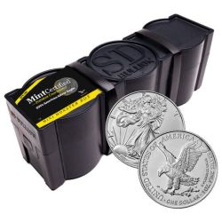 2024 1 oz American Silver Eagle 100-Coin MintCertified Premium Uncirculated | Mini Monster Box