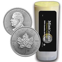 2024 1 oz Silver Maple MintCertified™ Premium Uncirculated Coin | Sealed Tube