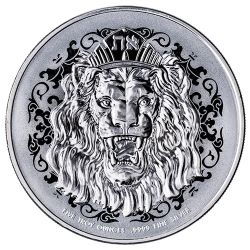 2024 5 oz Roaring Lion High Relief Silver Coin BU