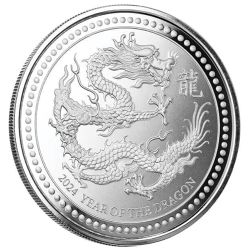 2024 1 oz Samoa Silver Dragon Coin