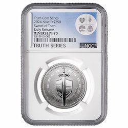 2024 NGC PF-70 Early Release 1 oz Sword of Truth Reverse Proof Platinum Coin