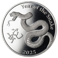 2025 1 oz Year of the Snake Silver Round
