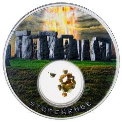 2025 1 oz Built By Aliens: Stonehenge Colorized Proof Silver Coin