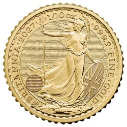 2027 1/10 oz Gold Britannia Coin BU 2027 1/10 oz Gold Britannia Coin BU