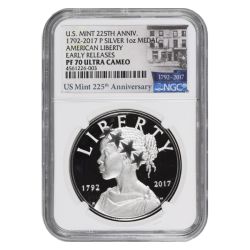 2017-P American Liberty Silver Medal Proof NGC PF-70 Early Releases