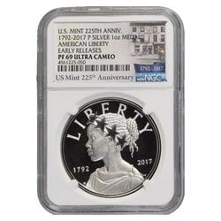 2017-P American Liberty Silver Medal Proof NGC PF-69 Early Releases