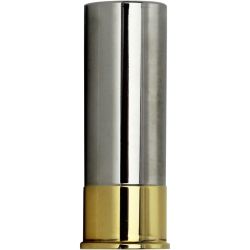 5 oz Silver Bullion Bullet 12 Gauge Shotgun Shell Replica (Gold & Rhodium Plated)