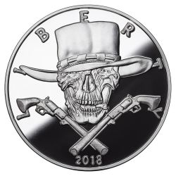 Gunslinger Silver Proof 1 oz - American Skulls Series