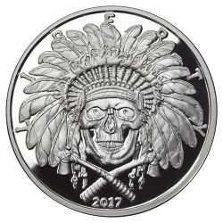 Indian Chief Silver Proof 1 oz - American Skulls Series