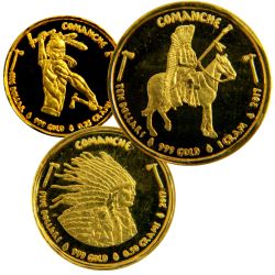 Native American Mint - Gold Comanche Fractional Gram Set