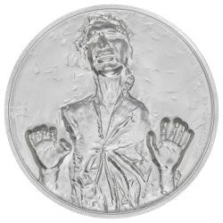 2017 Star Wars Han Solo High Relief 2 oz Silver Proof Coin