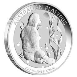 2017 1 oz Perth Mint Platinum Platypus Coin